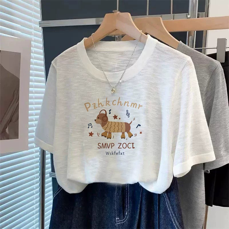 150kg Plus Size Women's Clothing 2026 Summer New Round Neck Bamboo Cotton Short Sleeve T-Shirt for Fat Women, Loose and Slimming Top 150kg Plus Size Women's Clothing 2026 Summer New Round Neck Bamboo Cotton Short Sleeve T-Shirt for Fat Women, Loose and Slimming Top
