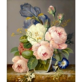 Jiao Yingyou Drip Cross Emelcodery 2022 Новая вышивка небольшая пьедеста спальня Европейская цветочная гостиная вышивка 2021 ручной работы ручной работы