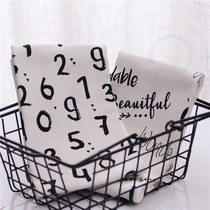 Creative letter shooting background cloth West napkin Nordic food cloth food cloth Japanese mat kitchen baking table mat