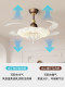 Master Bedroom Invisible Fan Light, Full Spectrum Eye Protection, Silent Variable Frequency Integrated Light, French Mid-Century Style Dining Room Ceiling Fan Light