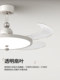 Vintage-Style Fan Light Restaurant Chandelier 2026 New Model High-End Retro Dining Room Island Table Bedroom Large Wind Power Ceiling Fan Light
