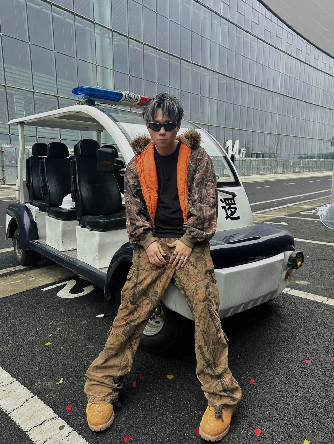 Комбинезон в стиле Yeezy Season 5, камуфляж LANBOS REALTREE, свободная посадка, молодёжный стиль