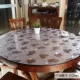 Thảm cao su chống dầu nhà bếp PVC khăn trải bàn kính mềm 1,2m khăn trải bàn tròn Bàn tròn nhà Trung Quốc Bắc Âu - Khăn trải bàn