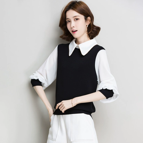 Кукла, комплект, осенний тонкий трикотажный свитер, кукольный воротник, коллекция 2022, осенняя