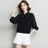 Кукла, комплект, осенний тонкий трикотажный свитер, кукольный воротник, коллекция 2022, осенняя