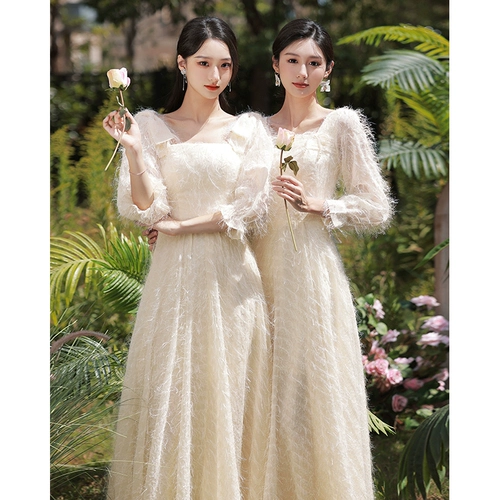 Платье подружки невесты, лонгслив, весеннее вечернее платье, юбка, изысканный стиль