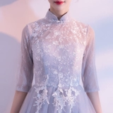 Платье подружки невесты, короткое вечернее платье, 2020, в корейском стиле, осеннее, по фигуре