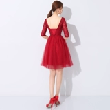 Весеннее вечернее платье, весенняя бордовая короткая мини-юбка, 2020, по фигуре