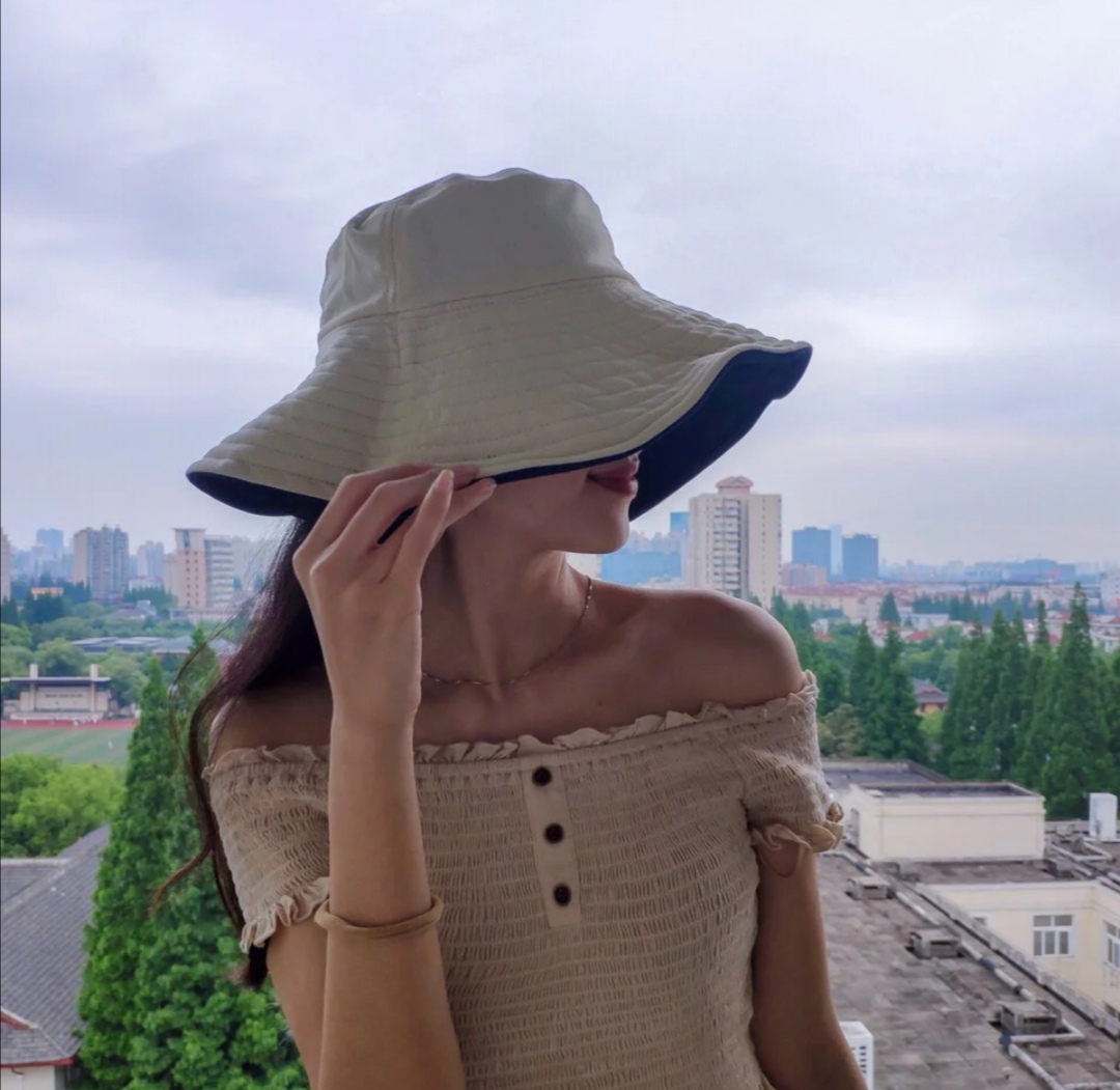 Send windproof ropes ~ US Lackpard LP sunscreen Big S Tongan anti UVUV fisherman's hat