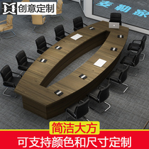 Large Conference Table Reception Talks Desk Long Table Plate Meeting Room Table And Chairs Combined Training Table Brief About Modern Day
