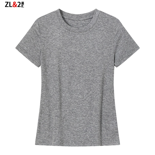 Тонкая летняя модная шерстяная футболка, изысканный стиль, короткий рукав