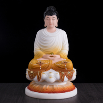 White marble stone carving painting medicine Buddha Sakyamuni Buddha Three Treasures Buddha into a way Buddha Hua Yan Sansheng Tlao Buddha ornaments