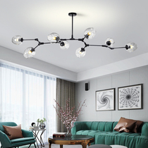 Living room chandeliers Nordic style lamps living room lights modern simple dining hall lights creative personality Magic Bean molecular lights