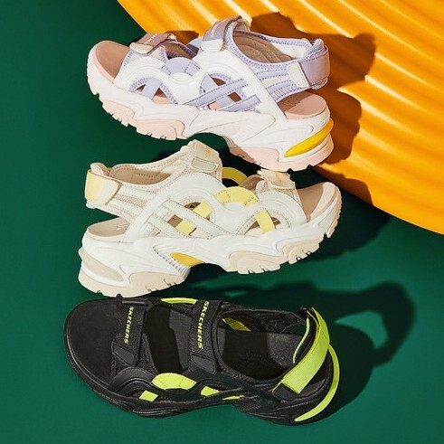 Skechers Women's Platform Sandals, Height-Increasing Sports Casual Sandals, Thick-Soled Athletic Dad Beach Shoes Skechers Women's Platform Sandals, Height-Increasing Sports Casual Sandals, Thick-Soled Athletic Dad Beach Shoes