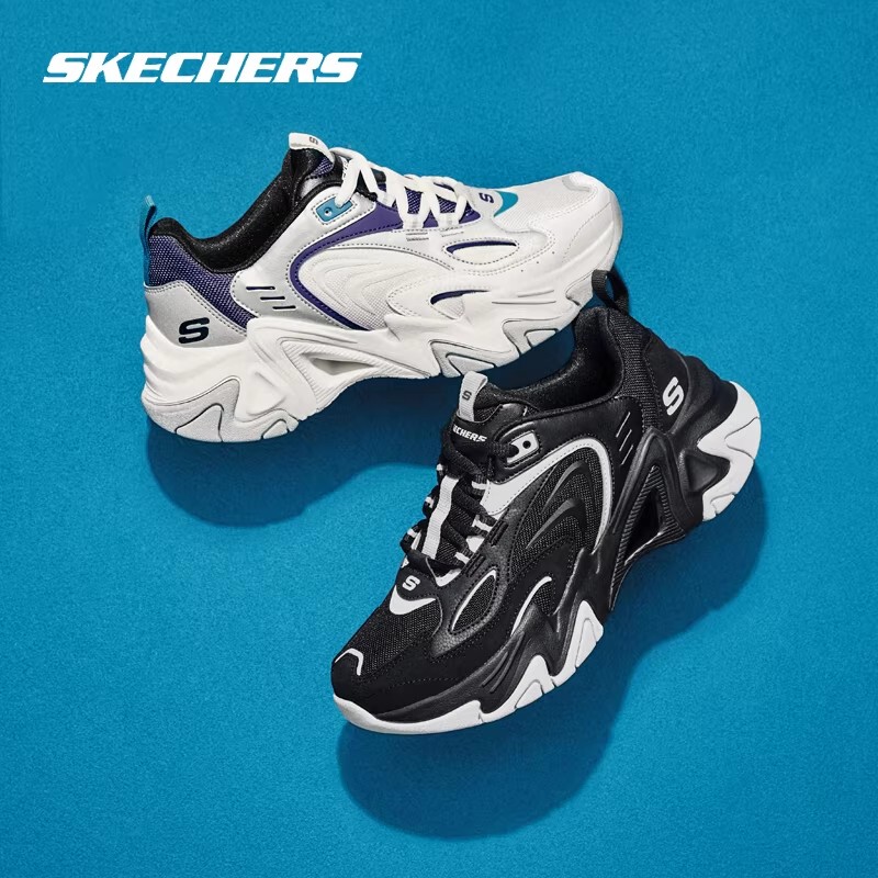 Skechers Women's Shoes Autumn Mecha Dad Shoes Third Generation Thick-Soled Height-Increasing Sports Casual Shoes Skechers Women's Shoes Autumn Mecha Dad Shoes Third Generation Thick-Soled Height-Increasing Sports Casual Shoes