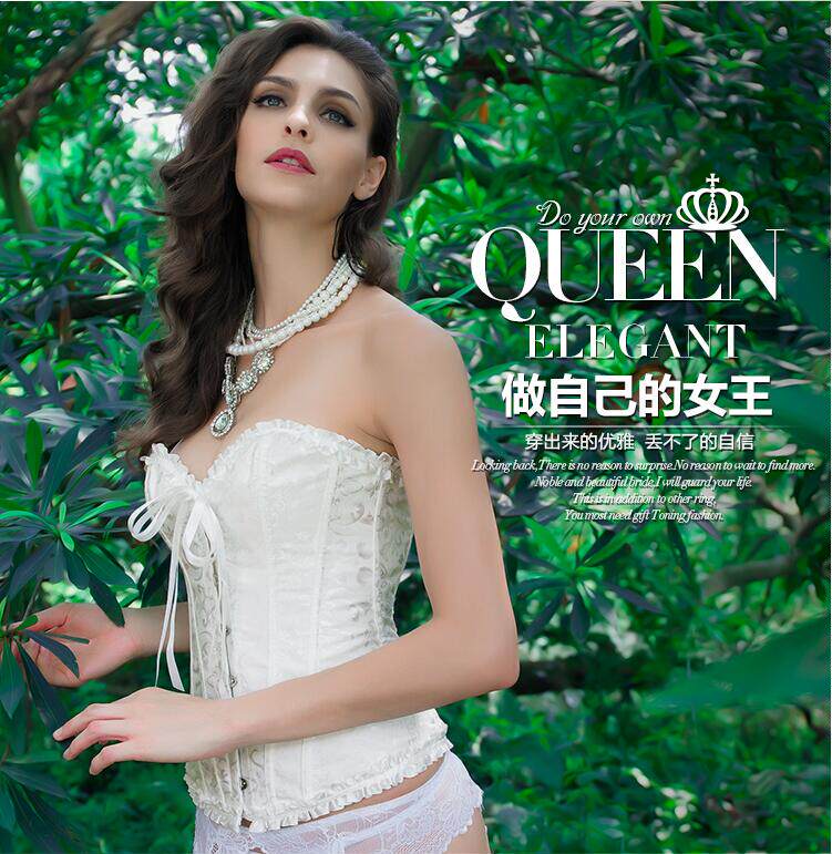 Bridal bridal bridal dress body-corset plethora of chest underwear bunches waist shoulder strap slim fit horse chia plant floral nylon