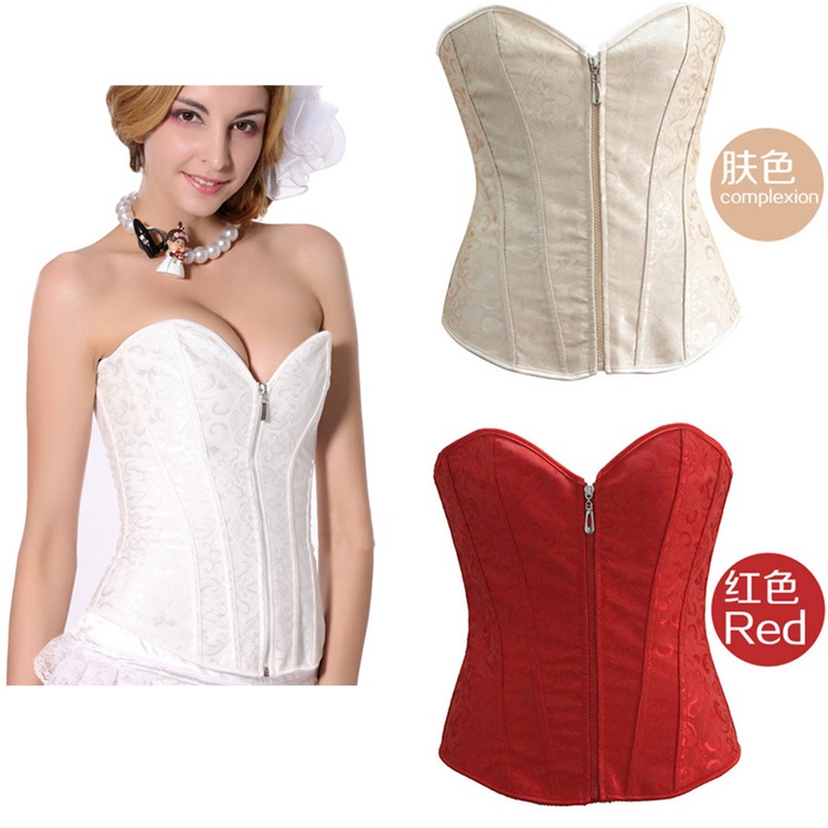 Cung không có dây đeo cô dâu đồ lót cưới, corset hỗ trợ ngực tập hợp corset bụng giảm béo cơ thể corset quần lót nữ cao cấp