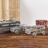 Кованое железо простые линии мотоцикл автомобильный металлический модель кафе дома отель входные стойки украшения украшения украшения