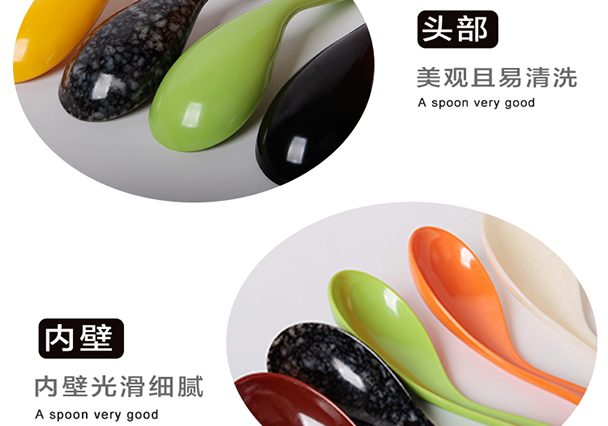 Melamine bộ đồ ăn giả sứ nhựa muỗng muỗng muỗng muỗng trẻ em muỗng thơm ramen bát muỗng - Đồ ăn tối bát đĩa đẹp
