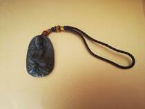 Black sandalwood pendants Guanyin pendants to ensure the safety of wood carving Buddha statue handlebars car pendants hanging