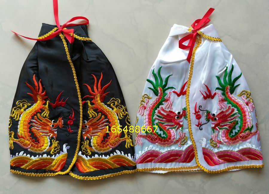 Buddha statue The cloister silk satin black white Statue cloister clothing Divine Clothing the Buddha's Clothes Dragon Clothes Gown Cloak 41cm-Taobao