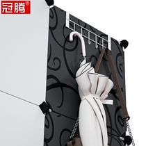 Resin wardrobe shoe cabinet bookcase accessories special iron row hook umbrella rack hanger multiple adhesive hook bag coat hook