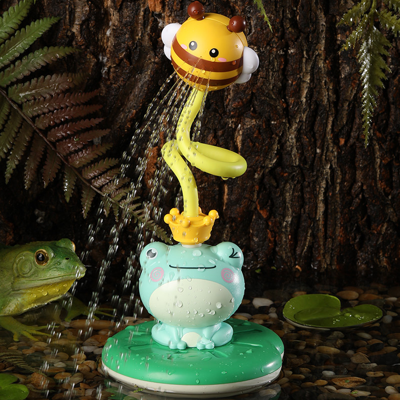 Baby bath toy baby children play water artifact little yellow duck play water frog spray water shower boy girl