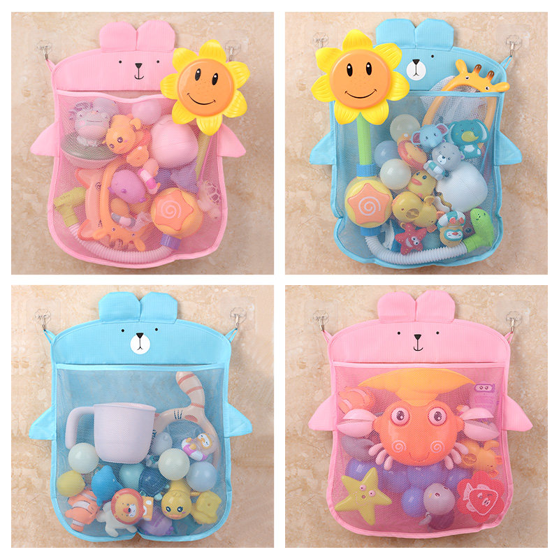 Children Bath Toys Collection Bag Baby Play Water Bathrooms Fun Fish Transfer Loafe Yellow Duck Shower Baby Boy Girl