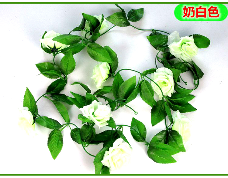 Cây mô phỏng hoa hồng trang trí hoa treo tường phòng khách trong nhà điều hòa không khí trần trần nho nhựa hoa giả mây - Hoa nhân tạo / Cây / Trái cây cây mai giả trang trí tết