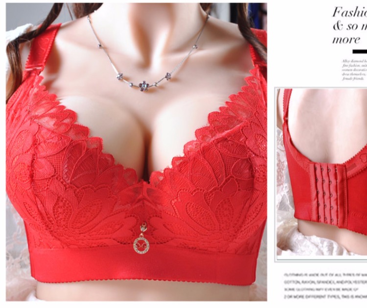 Kích thước lớn d cup bra cup cup nữ lớn tập hợp gần vú trên hỗ trợ rủ xuống C đồ lót mỏng thị trấn làm đẹp quần lọt khe