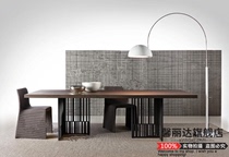 LOFT American country solid wood dining table and chair Vintage old wrought iron dining table Dining table Solid wood office desk Coffee table