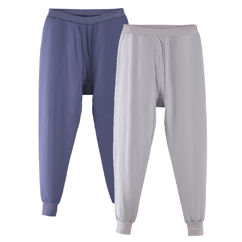 The elderly thickened three-layer quilted high-waist cotton men's thermal underwear old-fashioned loose plus fertilizer to increase thermal pants