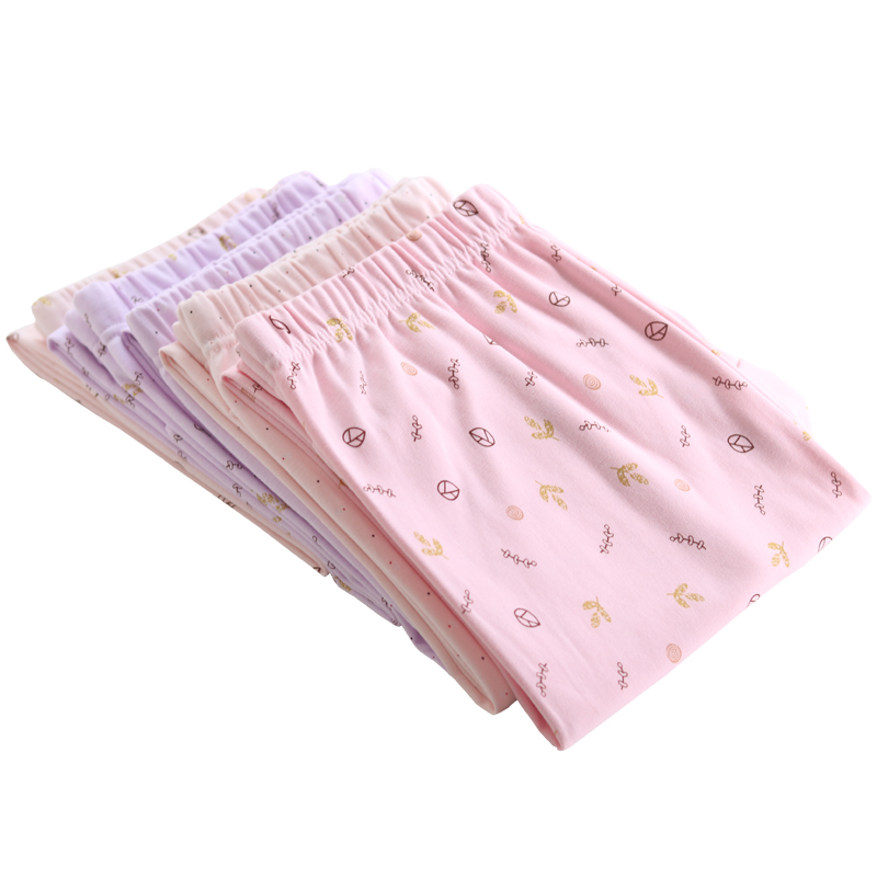 Bà vừa cotton in cao eo đơn mảnh quần mùa thu trẻ trung niên thời trang hoa quần xà cạp Điểm mấu chốt quần.