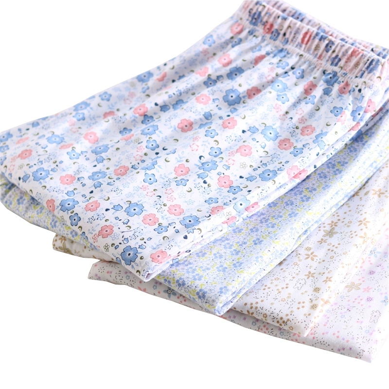 Quần cotton cho bé ngủ nhà trung niên cộng với phân bón để tăng quần cotton điều hòa không khí quần mỏng phần