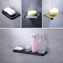 German high-end black solid copper alloy multifunctional toilet rack soap dish holder bathroom cosmetic rack