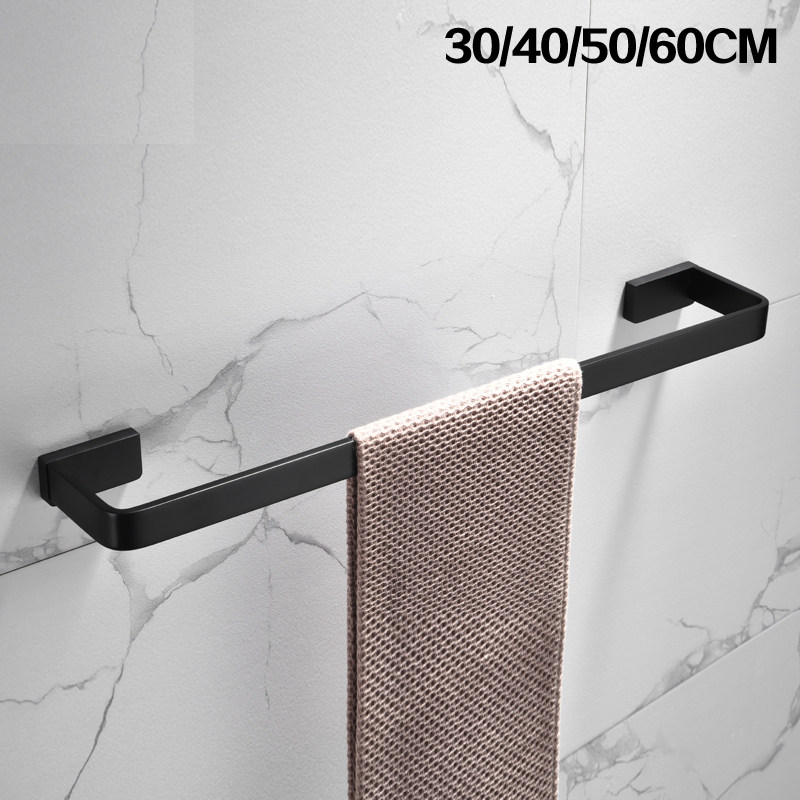 New products German high-end copper solid dumb black bathroom towel hanging towel rack hardware hanging towel hanging