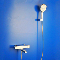 German high-end square smart thermostatic shower set all copper new simple shower bathtub faucet