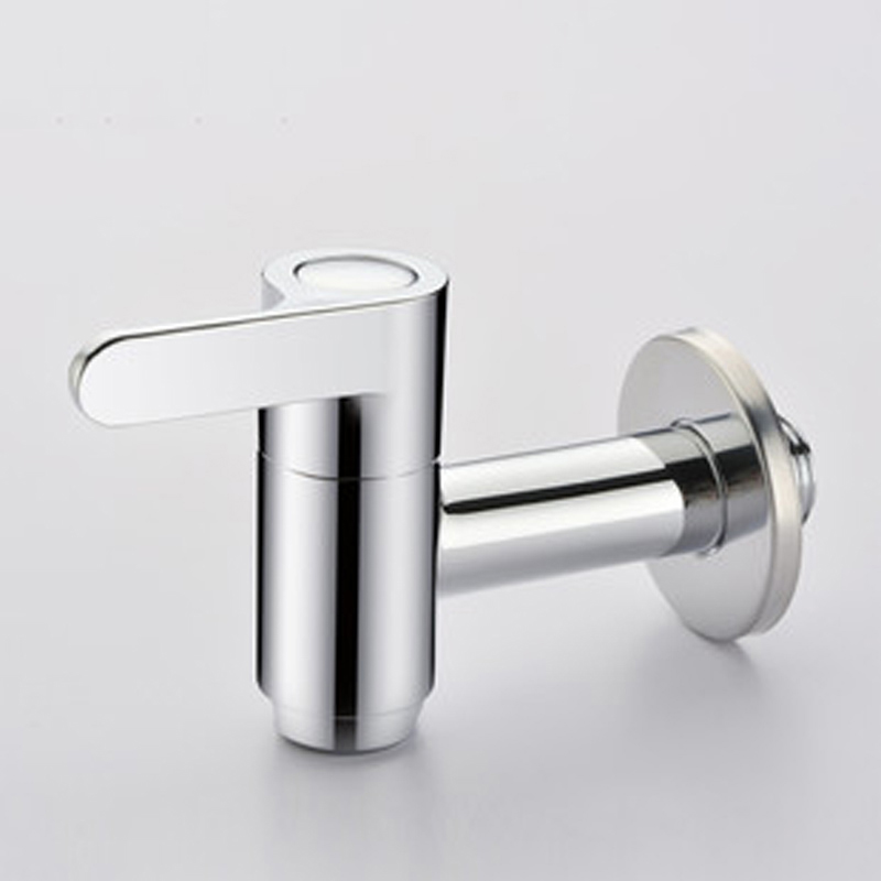 German full copper single cold lengthened anti-splash in wall Balcony Laundry Pool Mound Mop Mop Pool Tap