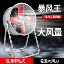 Industrial electric fan powerful high power plant workshop floor groveling fan mobile windy position axial blower