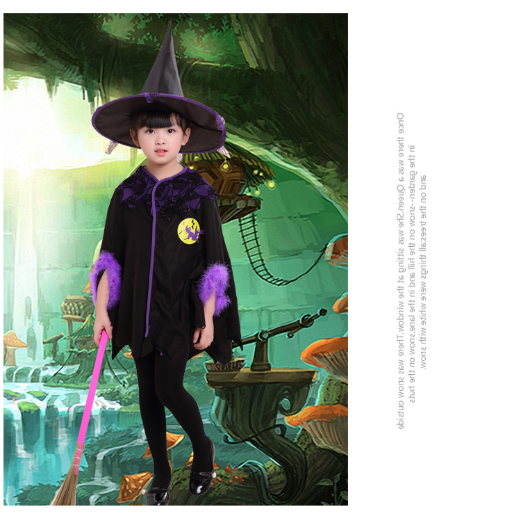 Mới Halloween Cô gái nhỏ Red Red Hood Trang phục Phù thủy Áo choàng Áo choàng ma cà rồng Trang phục ma cà rồng bộ noel cho bé