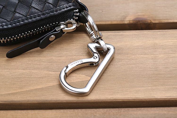 R & middot; cose retro tay nam dệt bằng da trường hợp chìa khóa nữ túi chìa khóa xe công suất lớn khoảng 15 ví móc khóa da
