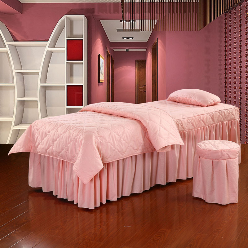 Hướng dẫn sử dụng chất liệu cotton thân thiện với chất liệu cotton, bộ đồ giường bốn mảnh, massage toàn thân tìm mua ga phủ giường spa