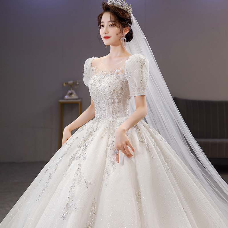 Spring retro wedding dress, 2023 collection, high-end, french style, suitable for teen Spring retro wedding dress, 2023 collection, high-end, french style, suitable for teen