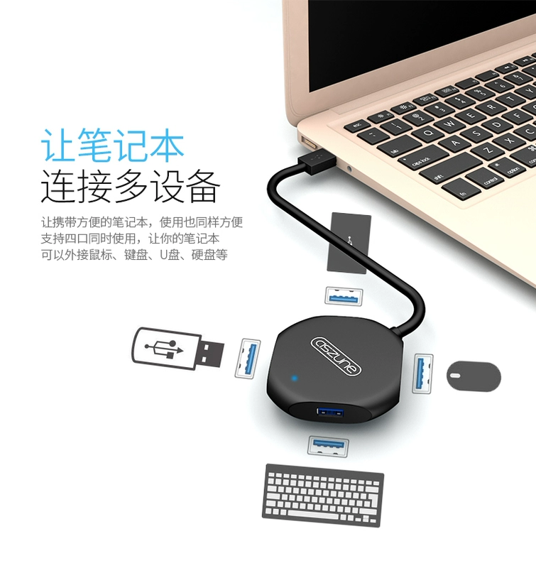 3.0 usb splitter kéo bốn đa máy tính giao diện USP dài hạn nhà sưu tập máy tính xách tay trung tâm chuyển đổi xốp - USB Aaccessories