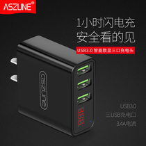Multi-port 3usb for Xiaomi flash charger Huawei socket 2 4A Smartphone tablet Android universal Apple charger head