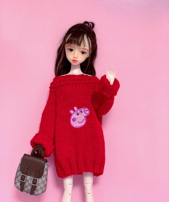 taobao agent Free shipping [6 -point doll clothing] BJD 30 cm Barbi doll clothing accessories Poppyprker sweater