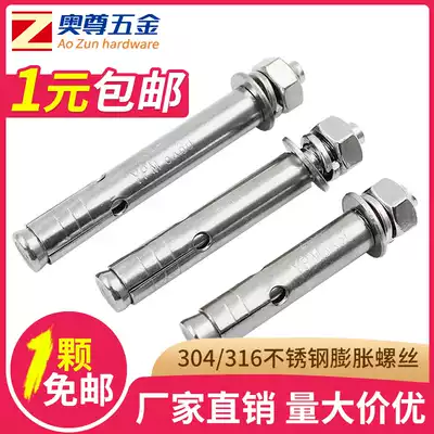 304 316 Stainless Steel Expansion Screw Bolt Pull Blast adhesive hook Explosive Screw M6M8M10M12M14M16M20