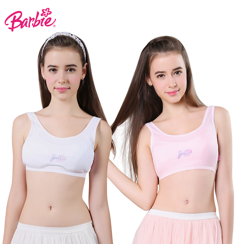 Barbie cotton girl bra development student bra big girl underwear small vest 12-15 years old bra