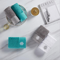 Five-star hotel pure cotton square towel soft and absorbent adult men and women household children pure cotton small towel 2 packs