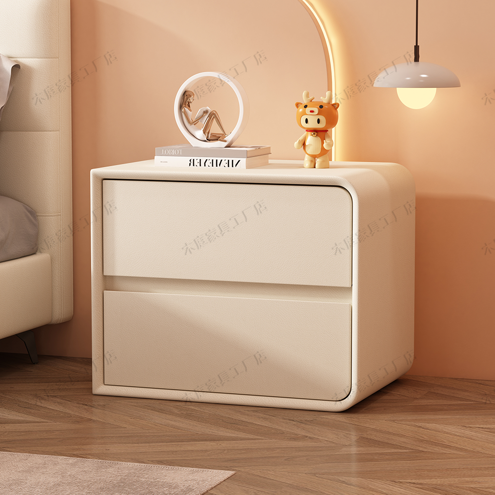 Pure solid wood free installation mini simplicity modern net red multi -function storage storage placement bedroom bedside small bedside table